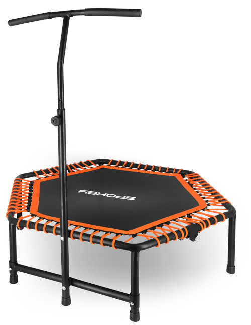 oranžovo-černá fitness trampolína